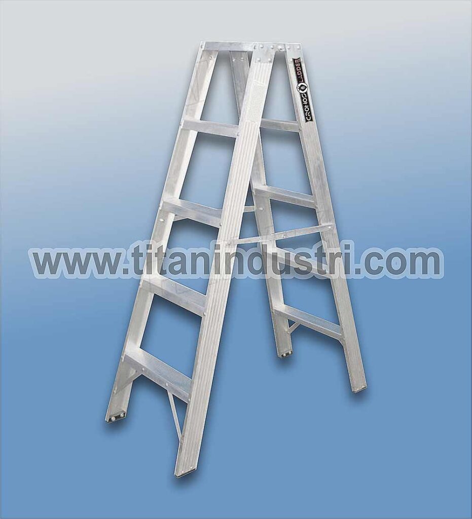escalera aluminio- escalera tijera doble acceso