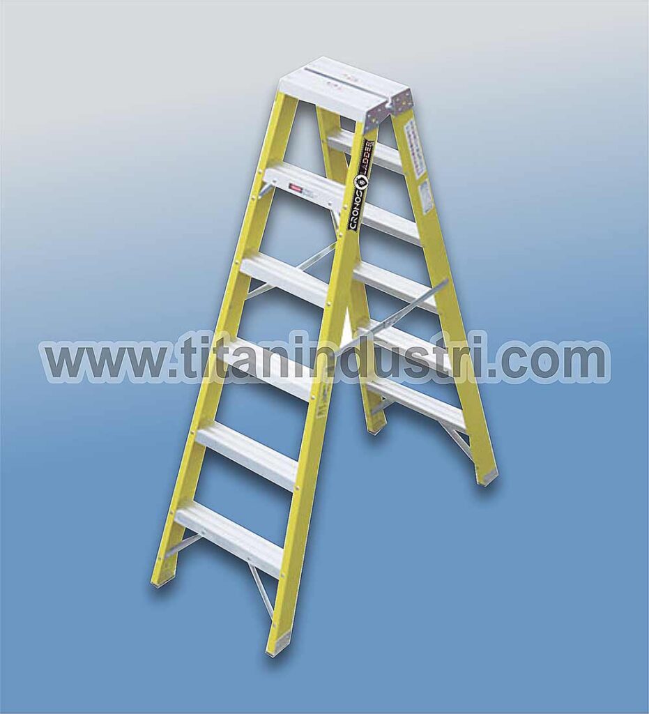 escalera fibra de vidrio – escalera tijera doble acceso