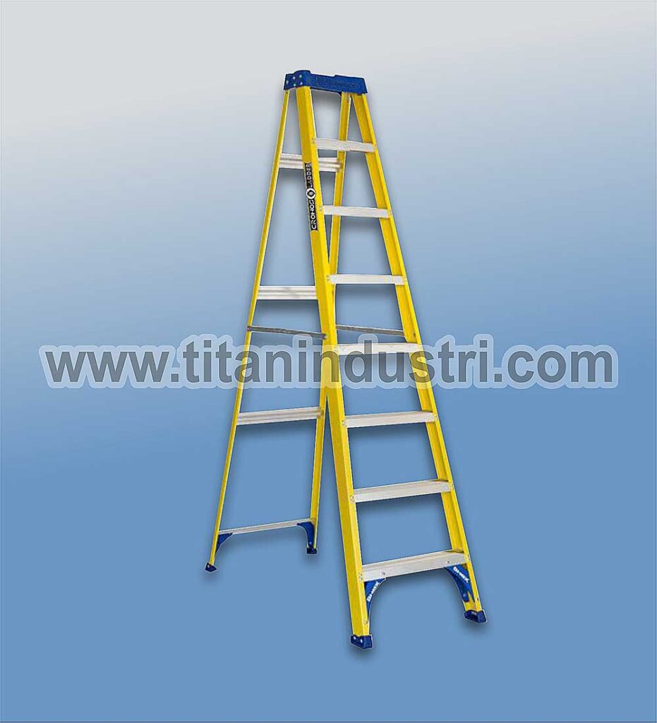 escalera fibra de vidrio – escalera tijera simple acceso